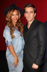 BEYONCE at Nightcrawler Premiere in New York