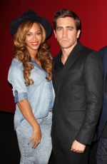 BEYONCE at Nightcrawler Premiere in New York