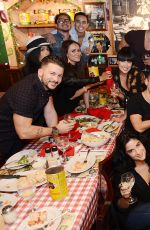 BRITNEY SPEARS and Her Dancers Dining at Buca Di Beppo in Las Vegas