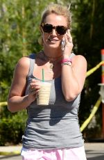 BRITNEY SPEARS Leaves a Starbucks in Thousand Oaks