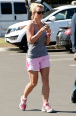 BRITNEY SPEARS Leaves a Starbucks in Thousand Oaks