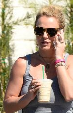 BRITNEY SPEARS Leaves a Starbucks in Thousand Oaks