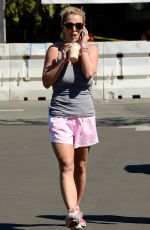 BRITNEY SPEARS Leaves a Starbucks in Thousand Oaks