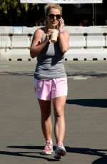 BRITNEY SPEARS Leaves a Starbucks in Thousand Oaks