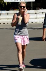 BRITNEY SPEARS Leaves a Starbucks in Thousand Oaks