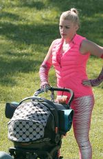 BUSY PHILIPPS on the Set of Cougar Town in Los Angeles