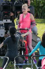 BUSY PHILIPPS on the Set of Cougar Town in Los Angeles