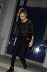 CARA and POPPY DELEVINGNE Heading to Chiltern Firehouse in London