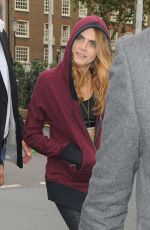 CARA DELEVINGNE at DKNY Promotion at Harrods in London