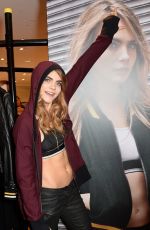 CARA DELEVINGNE at DKNY Promotion at Harrods in London