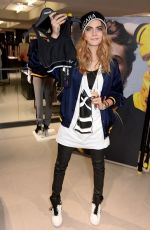 CARA DELEVINGNE at DKNY Promotion at Harrods in London