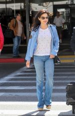 CARLA GUGINO in Jeans at Los Angeles International Airport
