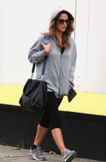 CAROLINE FLACK in Leggings Out in London