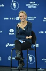 CAROLINE WOZNIACKI at New York City Marathon Press Conference