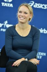 CAROLINE WOZNIACKI at New York City Marathon Press Conference