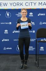 CAROLINE WOZNIACKI at New York City Marathon Press Conference