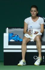 CAROLINE WOZNIACKI at Practice Session at BNP Paribas WTA Finals in Singapore