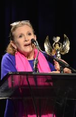 CARRIE FISHER at Midnight Mission 100th Anniversary Gala and Golden Heart Awards
