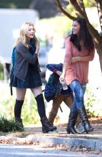 CHLOE MORETZ on the Set of 5th Wave in Atlanta