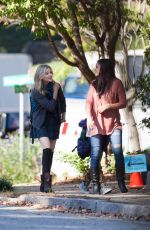 CHLOE MORETZ on the Set of 5th Wave in Atlanta