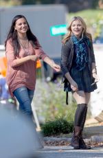 CHLOE MORETZ on the Set of 5th Wave in Atlanta