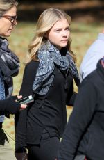 CHLOE MORETZ on the Set of the 5th Wave in Atlanta 2910