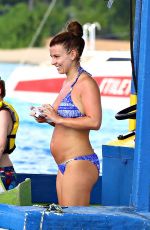 COLEEN ROONEY in Bikini at a Boat in Barbados 2210