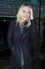 DAKOTA FANNING at BBC Breakfast Studios in Manchester