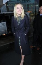 DAKOTA FANNING at BBC Breakfast Studios in Manchester