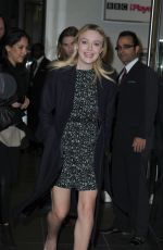 DAKOTA FANNING at BBC Breakfast Studios in Manchester