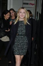 DAKOTA FANNING at BBC Breakfast Studios in Manchester