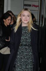 DAKOTA FANNING at BBC Breakfast Studios in Manchester