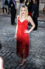 DAKOTA FANNING at Eggie Gray Premiere in London