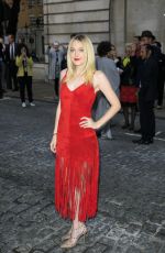 DAKOTA FANNING at Eggie Gray Premiere in London