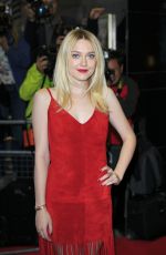 DAKOTA FANNING at Eggie Gray Premiere in London