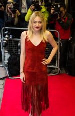 DAKOTA FANNING at Eggie Gray Premiere in London