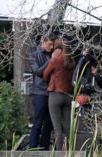 DAKOTA JOHNSON at Fifty Shades of Grey Set in Vancouver