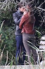 DAKOTA JOHNSON at Fifty Shades of Grey Set in Vancouver