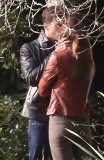 DAKOTA JOHNSON at Fifty Shades of Grey Set in Vancouver