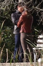 DAKOTA JOHNSON at Fifty Shades of Grey Set in Vancouver