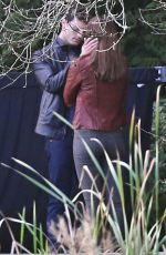 DAKOTA JOHNSON at Fifty Shades of Grey Set in Vancouver