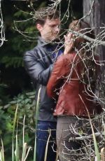 DAKOTA JOHNSON at Fifty Shades of Grey Set in Vancouver