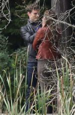 DAKOTA JOHNSON at Fifty Shades of Grey Set in Vancouver