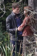 DAKOTA JOHNSON at Fifty Shades of Grey Set in Vancouver