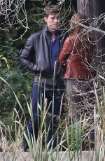 DAKOTA JOHNSON at Fifty Shades of Grey Set in Vancouver