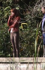 DAKOTA JOHNSON at Fifty Shades of Grey Set in Vancouver