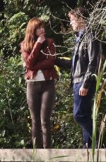 DAKOTA JOHNSON at Fifty Shades of Grey Set in Vancouver