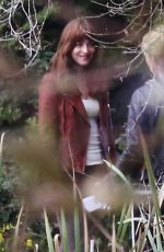 DAKOTA JOHNSON at Fifty Shades of Grey Set in Vancouver