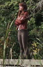 DAKOTA JOHNSON at Fifty Shades of Grey Set in Vancouver