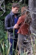 DAKOTA JOHNSON at Fifty Shades of Grey Set in Vancouver